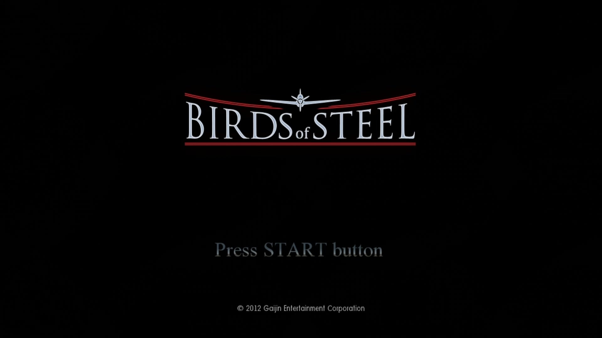 Birds of Steel title screen for Xbox 360